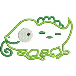 Stickdatei - Dschungeltiere Appli Gecko